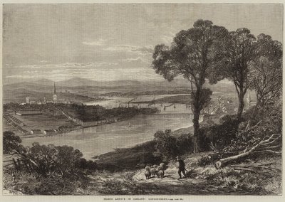 El príncipe Arturo en Irlanda, Londonderry de Edmund Morison Wimperis